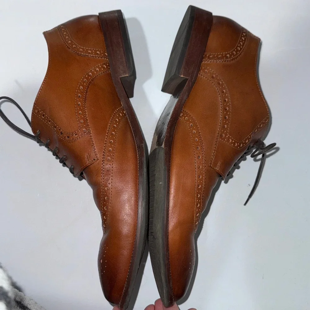 Cole Haan Williams Wingtip Oxford Men 14 British Tan Good C24116‎ Leather Brogue